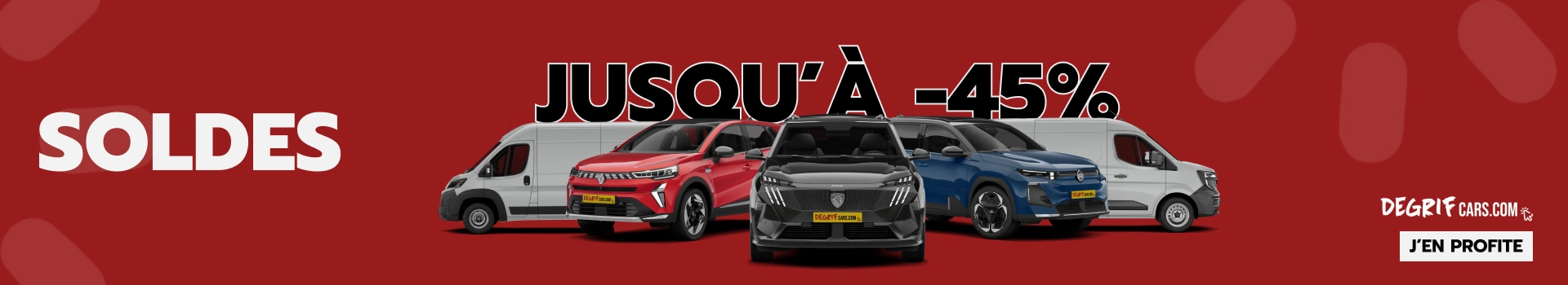 Soldes jusqu'à -45% chez Degrifcars.com sur plusieurs véhicules neufs et d'occasion