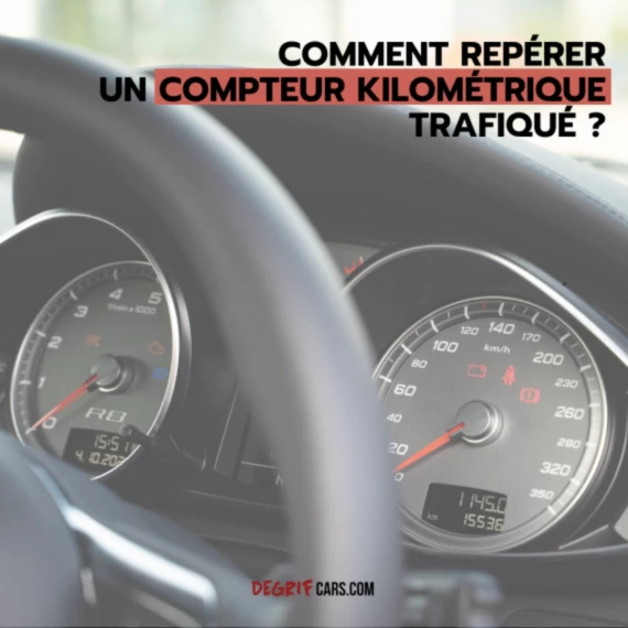 Voiture d’occasion avec compteur kilométrique affiché, comment détecter une fraude au kilométrage avec Degrifcars.com, mandataire automobile.