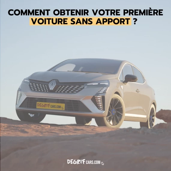 Un jeune actif dans sa première citadine neuve, livrée et financement LOA sans apport par le mandataire automobile Degrifcars.com.