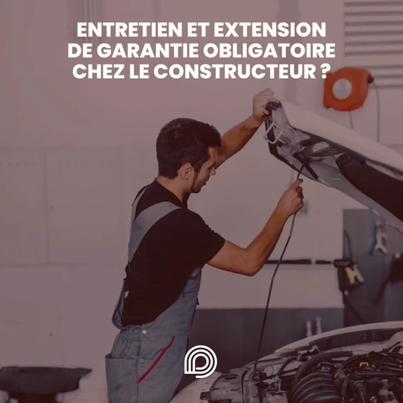 Un mécanicien indépendant effectuant la révision d'une berline achetée chez le mandataire auto Degrifcars.com, en respectant le plan d'entretien.