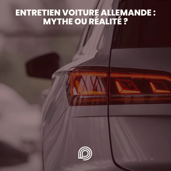 Une élégante berline allemande en cours de vérifications techniques et de préparation esthétique chez le mandataire auto Degrifcars.com.