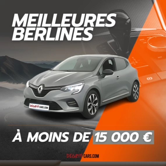 Sélection de berlines d’occasion à moins de 15 000 € avec remises, garanties et livraison à domicile