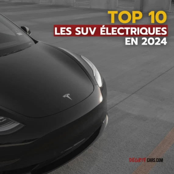 SUV électriques 2024 alignés sur une route, mettant en avant leur design moderne et leurs performances écologiques Degrifcars.com.
