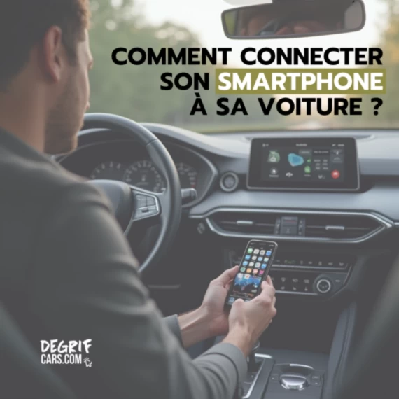 Interface Apple CarPlay affichée sur l’écran d’un véhicule moderne, facilitant la navigation et l’accès aux applications.