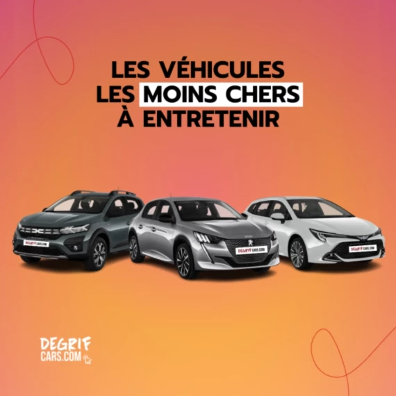 3 voitures mises en avant sur un fond orange