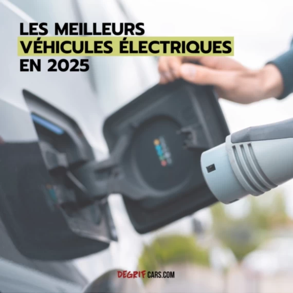Gamme de véhicules électriques 2025 proposés par Degrifcars.com avec options neuves et d’occasion
